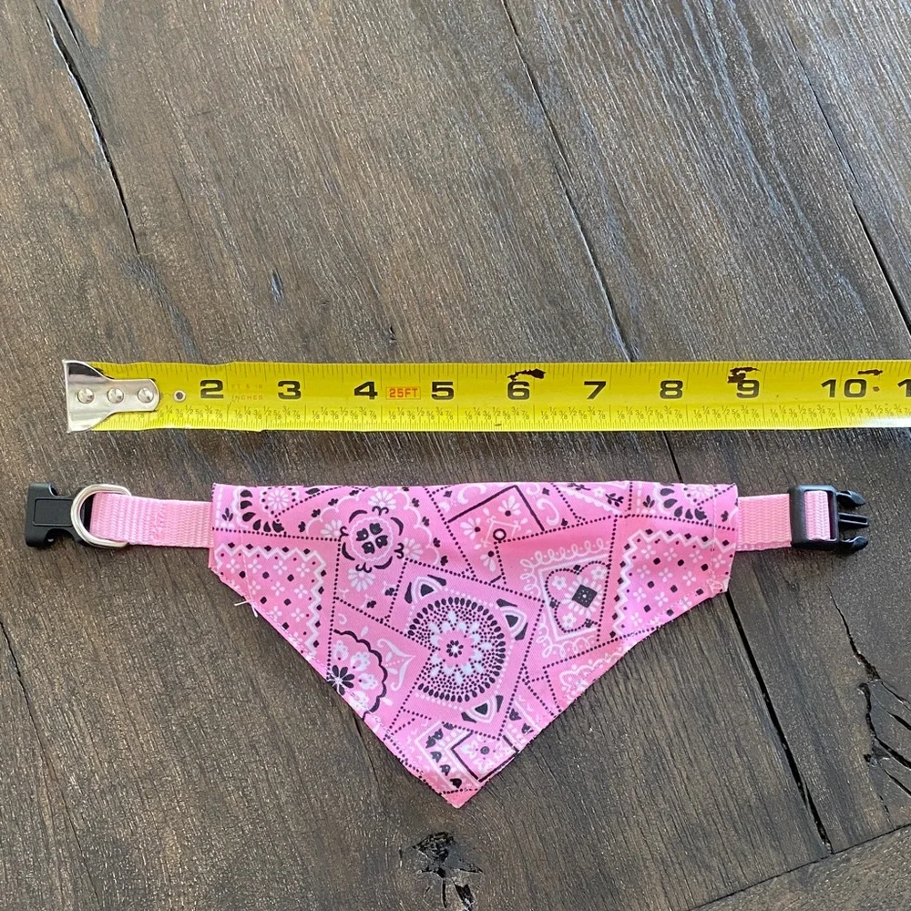 Pink Bandana Dog Collar